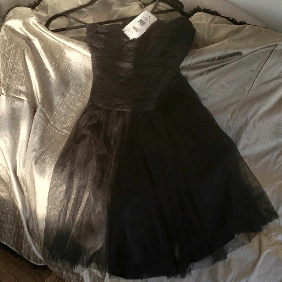Black Nicole Miller Strapless Dress